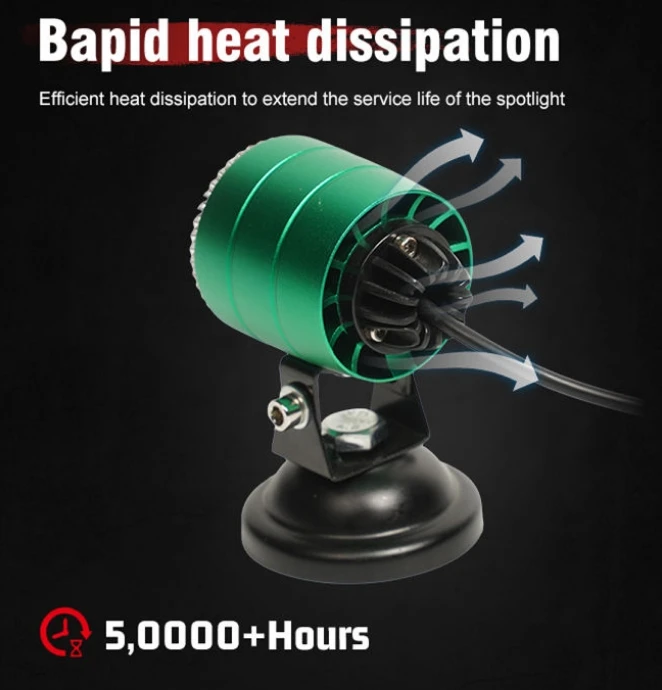 TCYATO دراجة نارية سبعة ألوان LED الأضواء، دراجة نارية عالية / منخفضة شعاع القيادة مصباح الضباب، RGB الملاك العين الطريق الإضاءة الخارجية #4