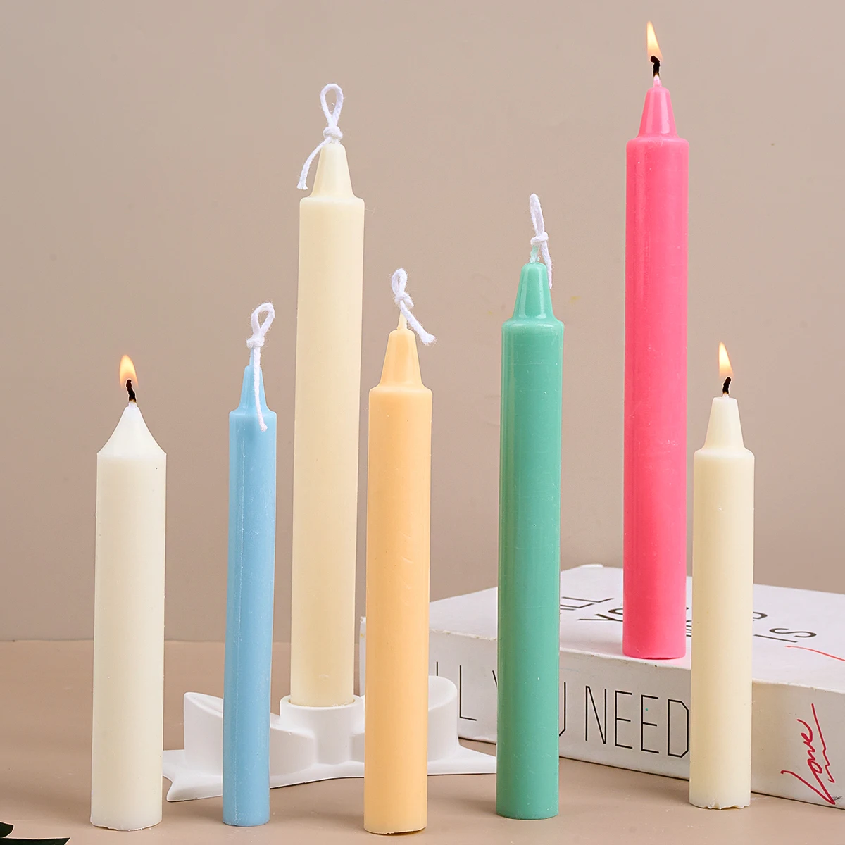 

Силиконовая форма для свечей S/M/L размера, длинная, в простом стиле, для ароматических восковых свечей-стиков, конических свечей, для подарков ручной работы, декора для дома и стола