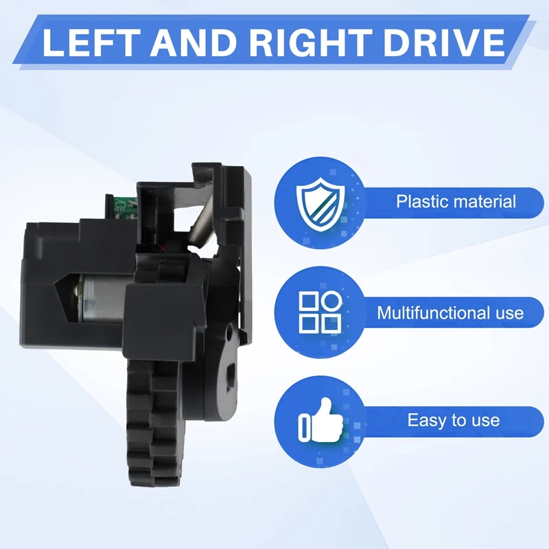 A84G For Mijia 1T Robot Vacuum Cleaner Right Motor Wheel Accessories, Replacement Wheel, Vacuum Cleaner Parts, Durable Plastic