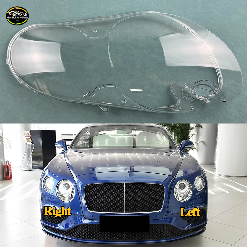 

For Bentley Continental GT 2012 2013 2014 2015 2016 2017 Headlamp Cover Transparent Lampshade Headlight Shell Lens Plexiglass