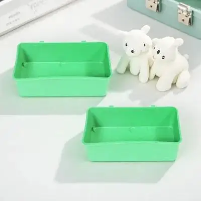 

2Pcs Bird Bath Basin Creative Parrot Bathing Tub Shower Basin Bright Color Pet Bathing Supplies Feeder Cleaning Tool