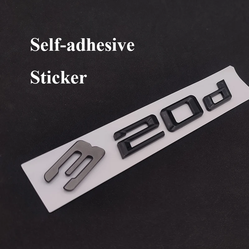 3d Chrome Black Logo 330d 316d 318d 325d 335d 320d Emblem Letters Car Trunk Sticker For E46 E90 F30 E91 F31 Accessories