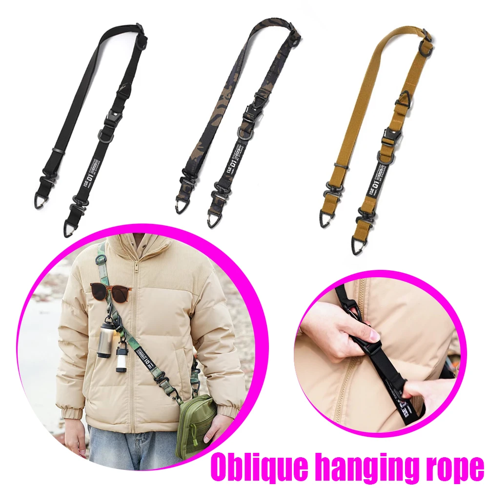 Outdoor Camping Crossbody Shoulder Strap Quick-Release Strap With Hanging Loop Multi-Function And Adjustable Crossbody Strap