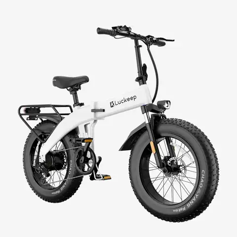 Luckeep X1 LIte Fold Bici Elettrica 1400W Motore di Picco 48V15AH Batteria Rimovibile E Bike 20 Pollici Fat Tire Pendolare Bicicletta Elettrica