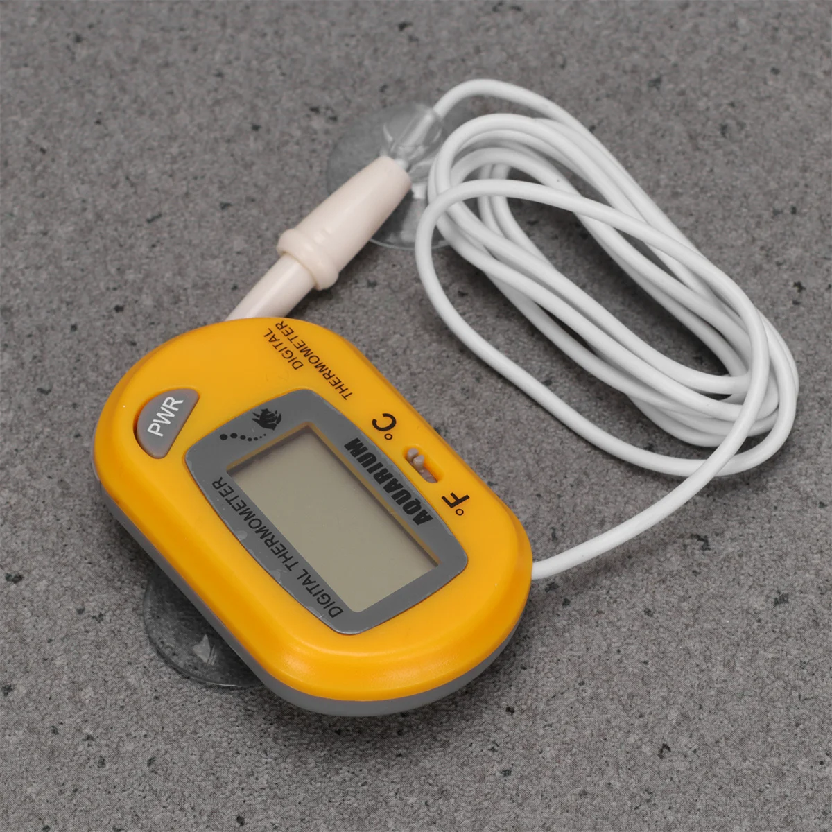 

Compact Digital Thermometer for Aquariums Fish Tanks Waterproof Mini Temperature Gauge Easy to Read Outdoor Indoor Use Yellow