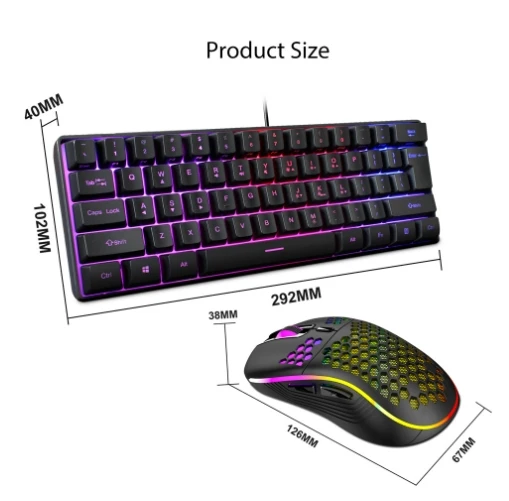 Set Keyboard dan Mouse Game kantor baru untuk 2025 akan dikirim dalam waktu 48 jam dengan Keyboard Gaming yang mulus dan esensial