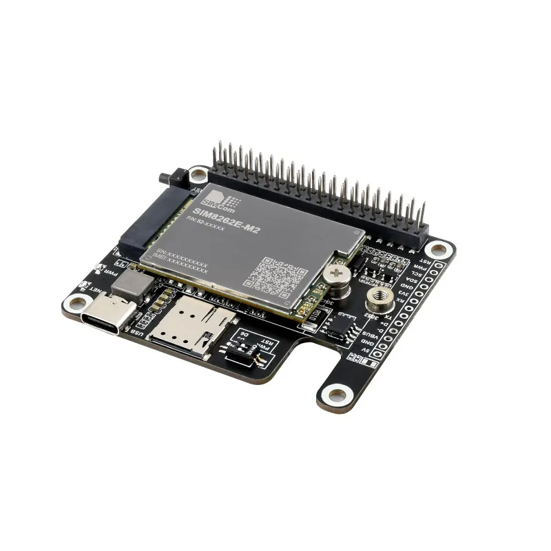 

PCIe to 5G/4G/3G HAT designed for Raspberry Pi 5,Compatible with 3042/3052 packages SIMCom/Quectel 5G modules,Raspberry Pi 5 Hat