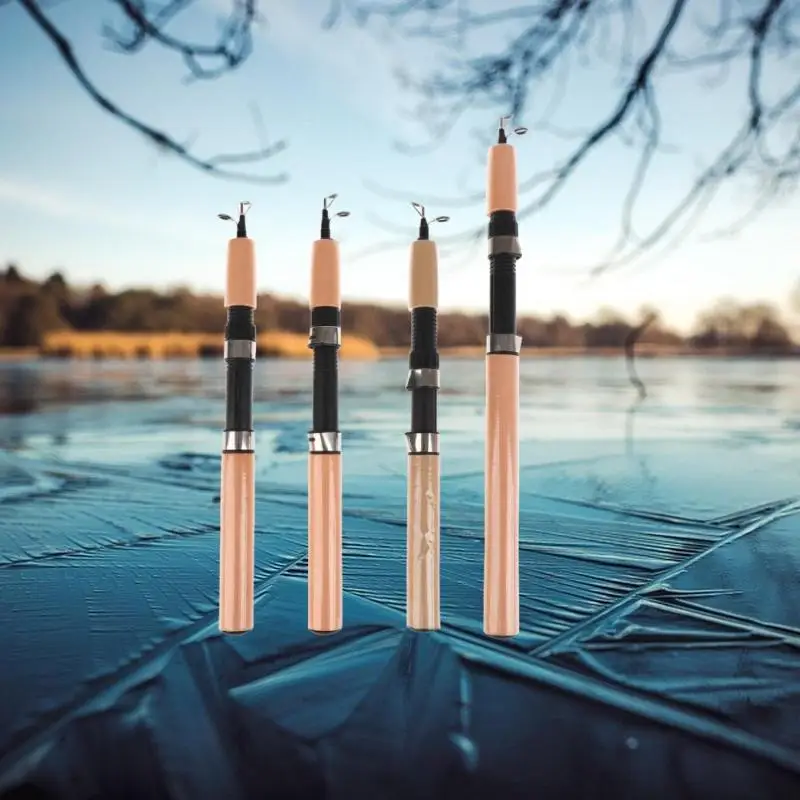 Ultralight Winter Ice Fishing Rod Portable Spinning Casting Ice Winter Fishing Pole Tackle