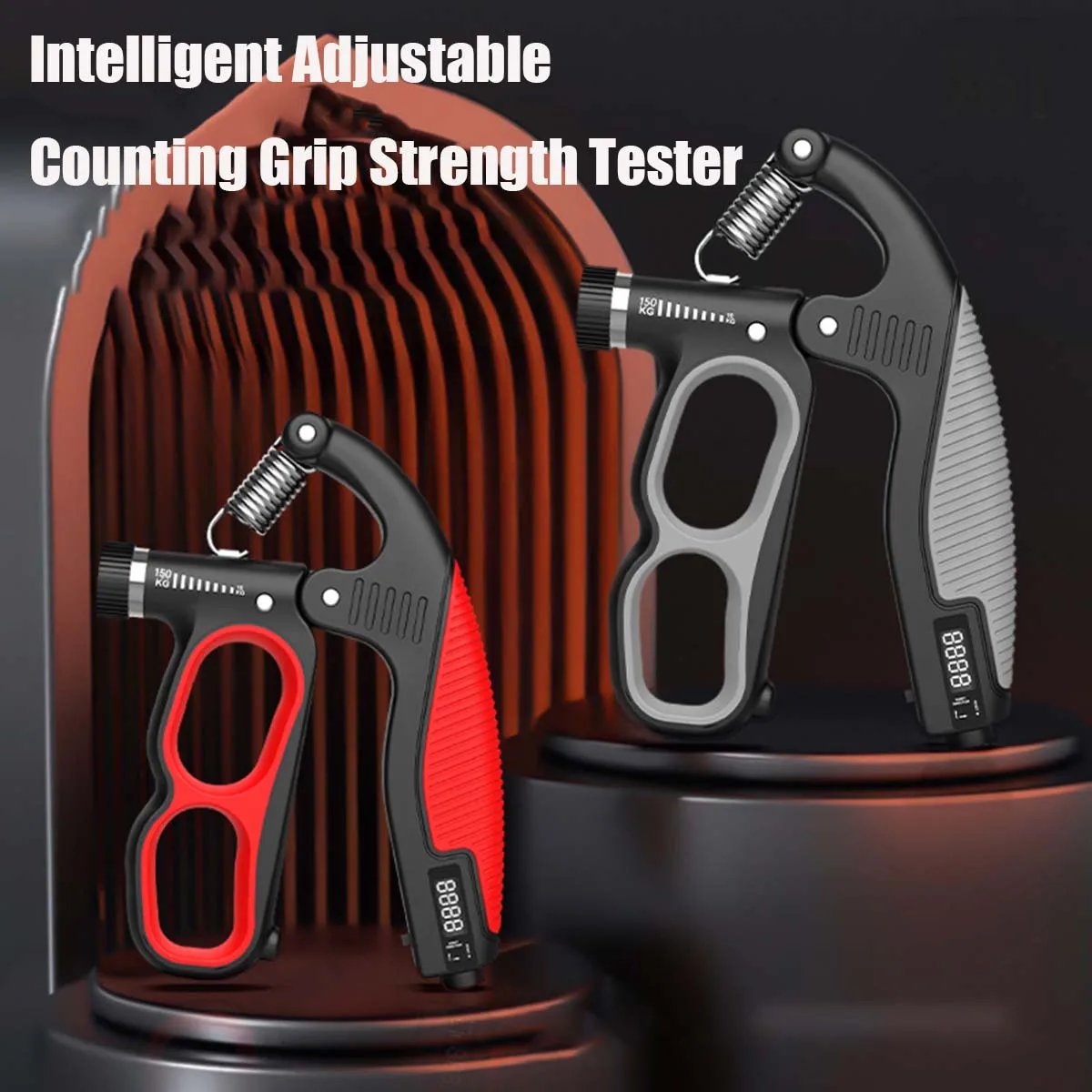 

Multifunctional Electronic Counting Gripper Strength Wrist Expander Hand Grippers Strengthener 10-150KG Adjustable Muscle Train