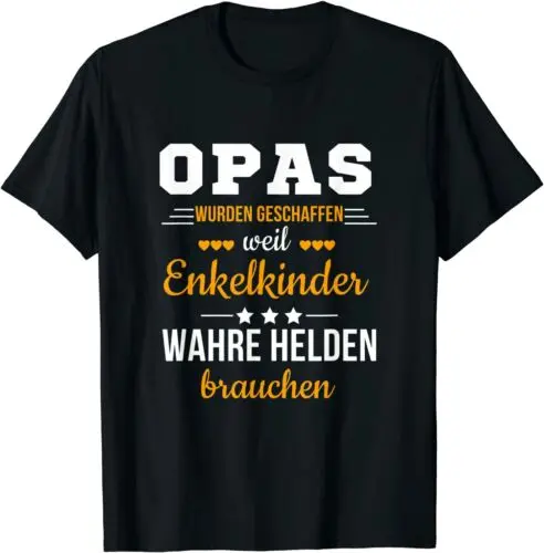 Neu Opas weil Enkelkinder Wahre Helden Brauchen Großvater Spruch Premium T-shirt