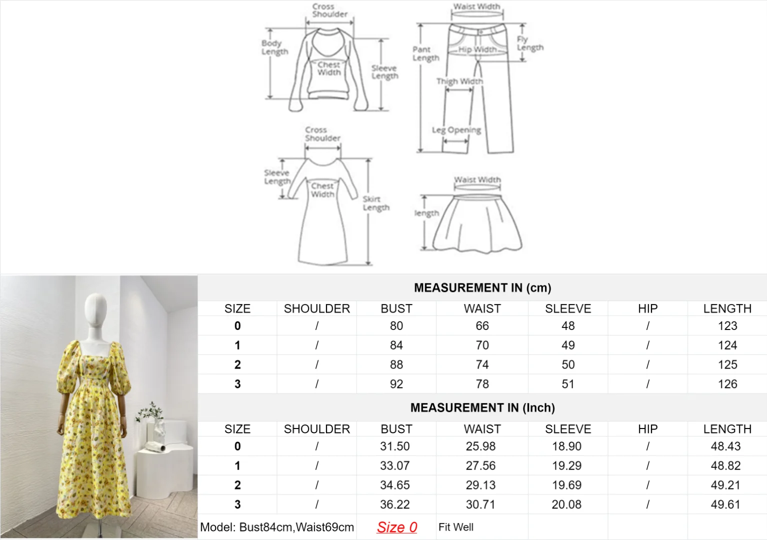 2025年ニューファッション女性服イエロー花柄プリントカットアウトウエストバックレスハーフスリーブスクエアカラーミディドレス