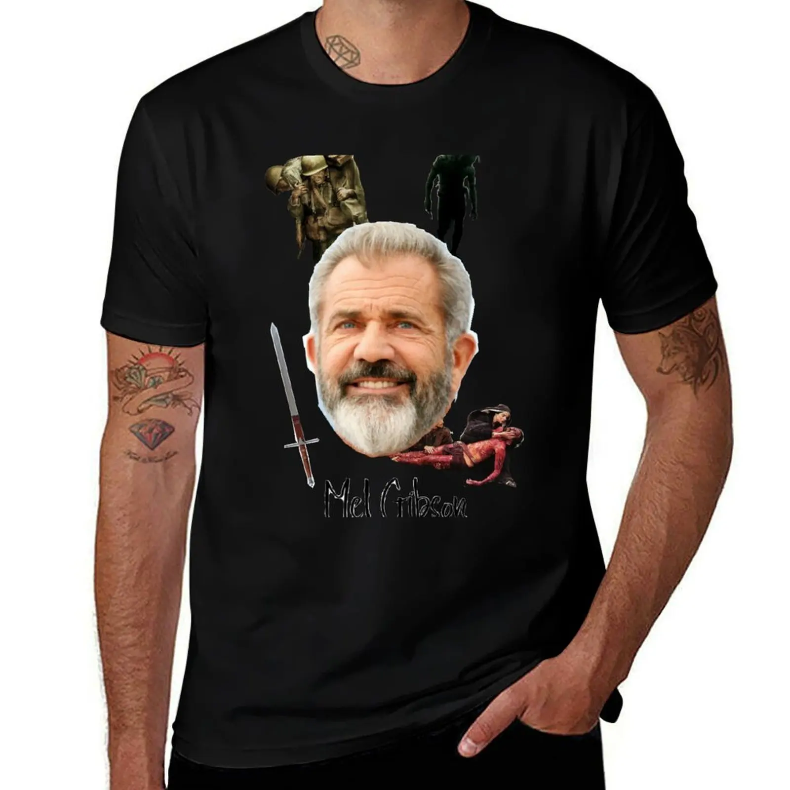 Mel Gibson T-Shirt Labor Work Casual T-Shirt