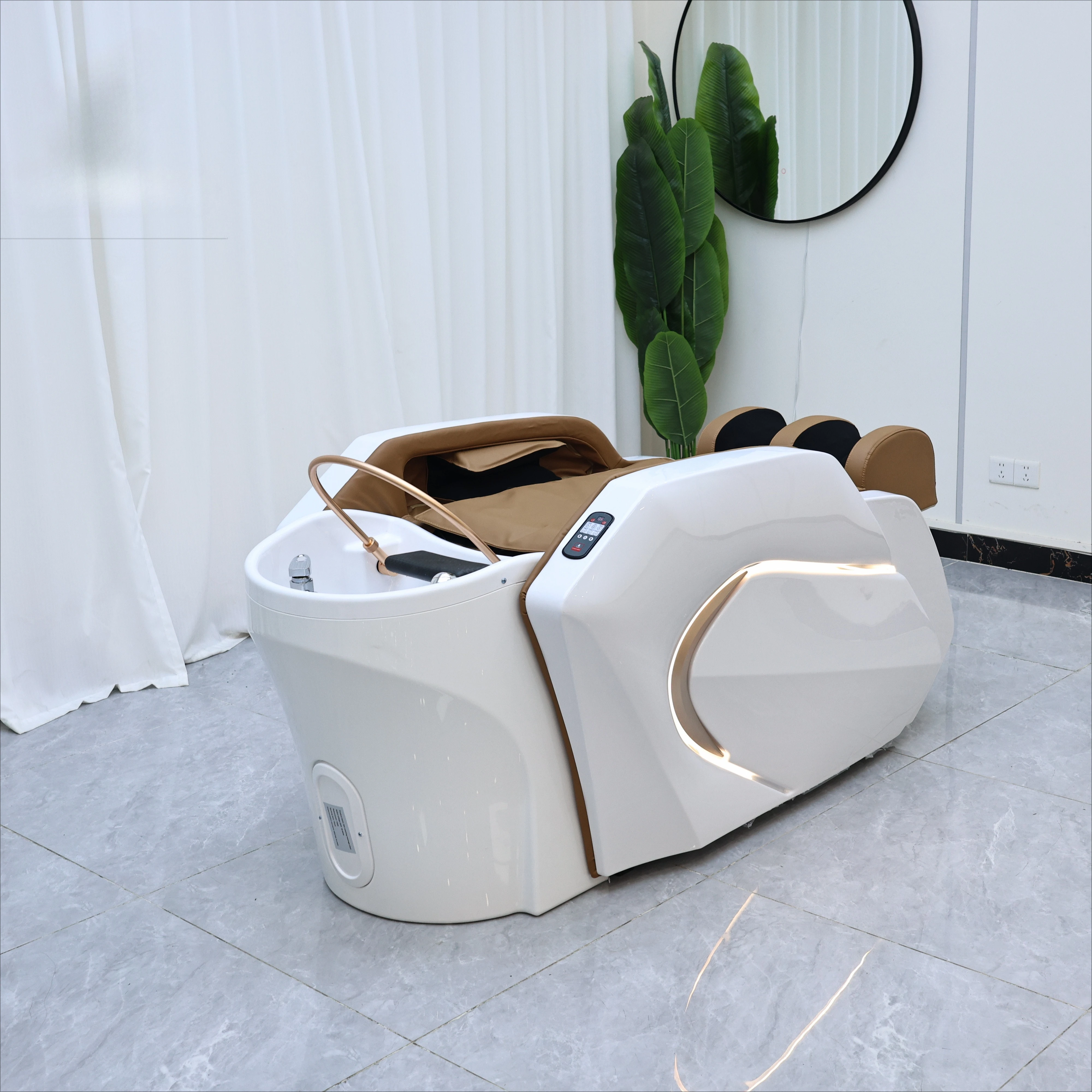 

Japanese Head Spa Equipment Bed Electric Massage Head Spa Therapy Shampoo Massage Bed Shampoo Salon Chair