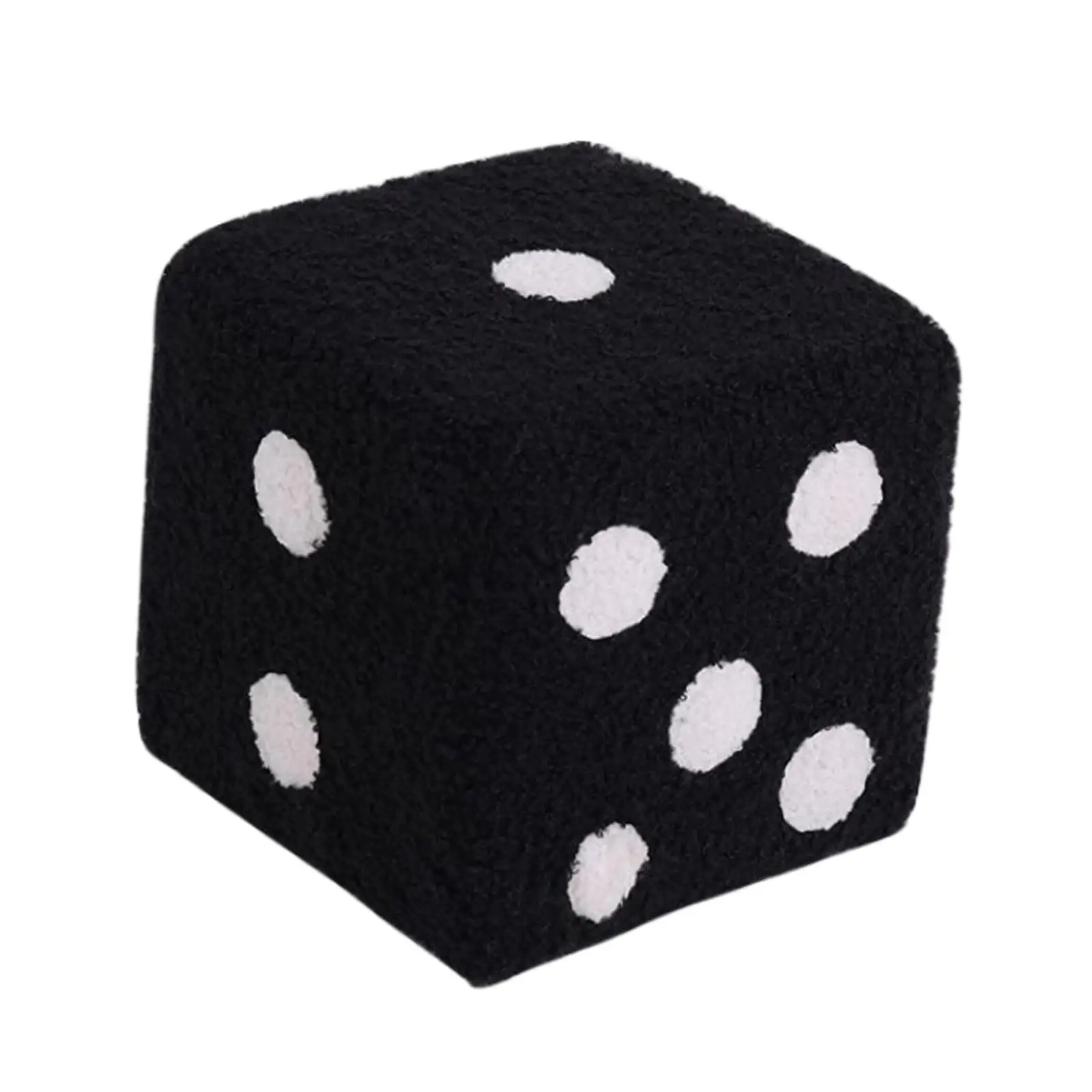 Ottoman Foot Rest Stool Detachable Cover Stepstool for Office Bedde Sturdy black 20cmx20cm