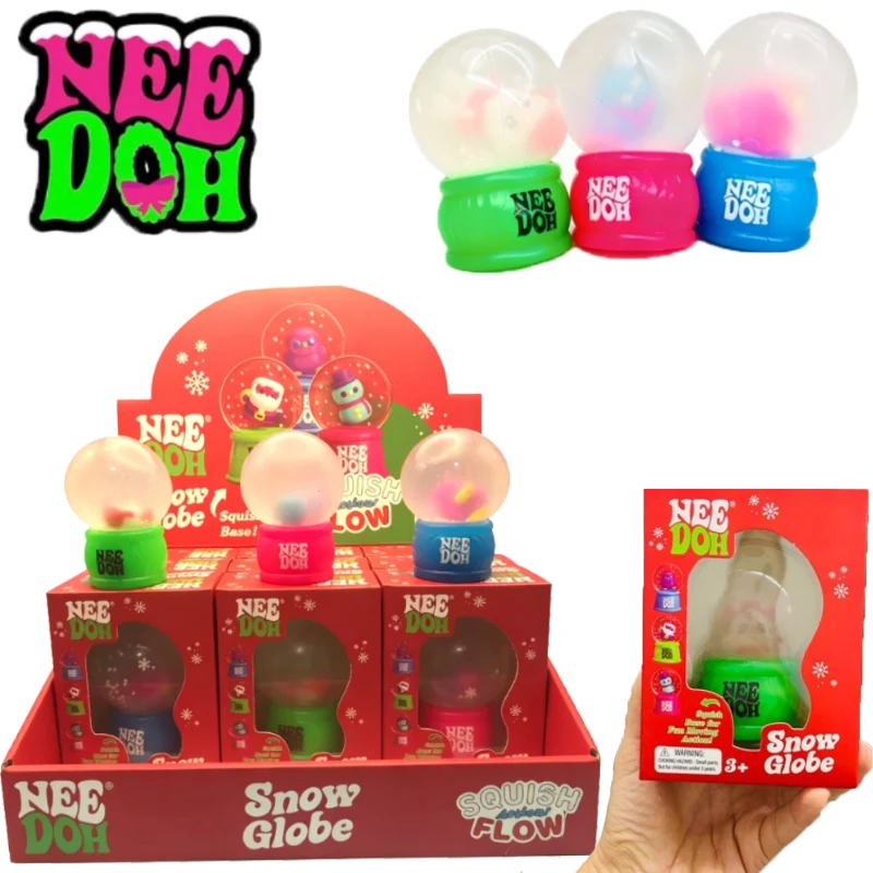 Hot New Product NeeDoh Squish Flow Snow Globe Crunch Stress Relief Toy Squeeze Toy Nice Cube Sensory Toy for Adults Gifts