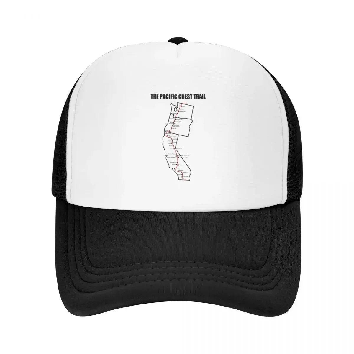 Pacific Crest Trail Map Baseball Cap Golf Hat Sports Cap hard hat Wild Ball Hat Men Women's