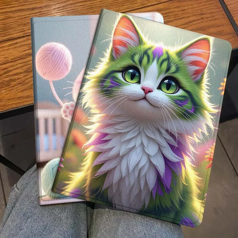 

Color Cat Cute Cartoon For Honor Pad 8 V8 9 GT MagicPad 13 3 2 Tab MatePad Pro Air 12 X 12.6 Foldable Tablet Case Gift