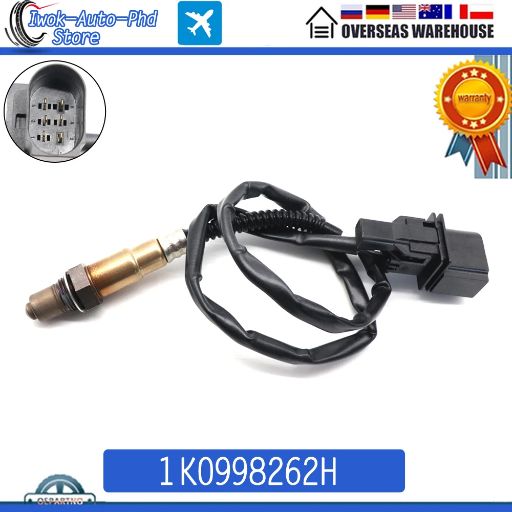 Car Air Fuel Ratio Lambda O2 Oxygen Sensor 1K0998262H for Audi A8 Volkswagen Golf Passat Polo Seat IBIZA Skoda Fabia 2000-2015