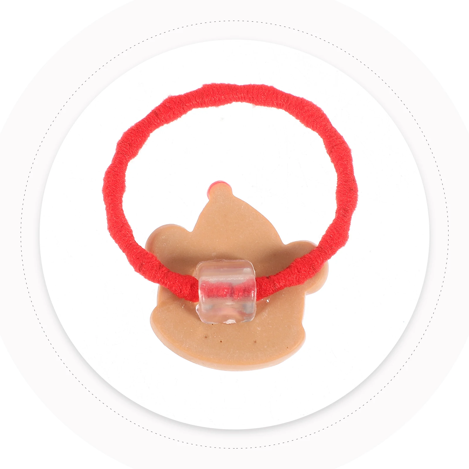 

6 Pcs Christmas Ties Elastic Ponytail Holders Girls Hair Ropes Red Santa Claus Reindeer Bells Hair Accessories Children Headwear