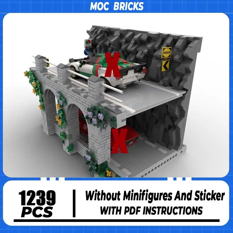 

Moc Building Blocks Speed Champion Italian Street Galleria Model Technology Bricks DIY Assembly Construction Toy Holiday Gift