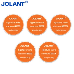 1 Roll JOLANT Dental Orthodontic Ligature Wires for Braces Arch Wire Stainless Steel Material Round 0.2/0.25/0.3/0.4/0.5mm