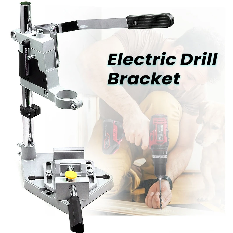 Electric Drill Bracket Drilling Holder Grinder Rack Clamp Grinder for Woodworking Accessories Bench Drill Stand Base Frame