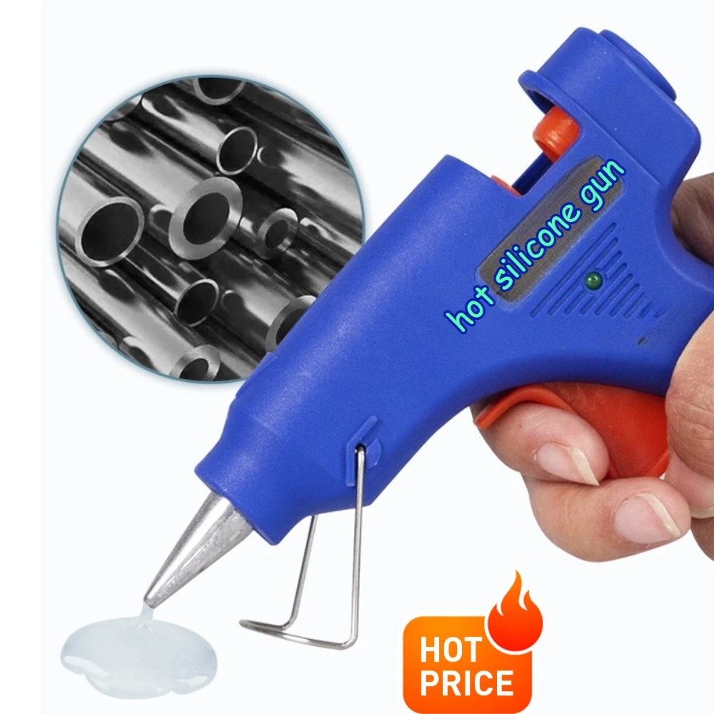 

20W Hot Silicone Heating Gun Thermo EU Electric Repair Tool DIY Mini Household Industrial Guns Use 7mm Glue Sticks