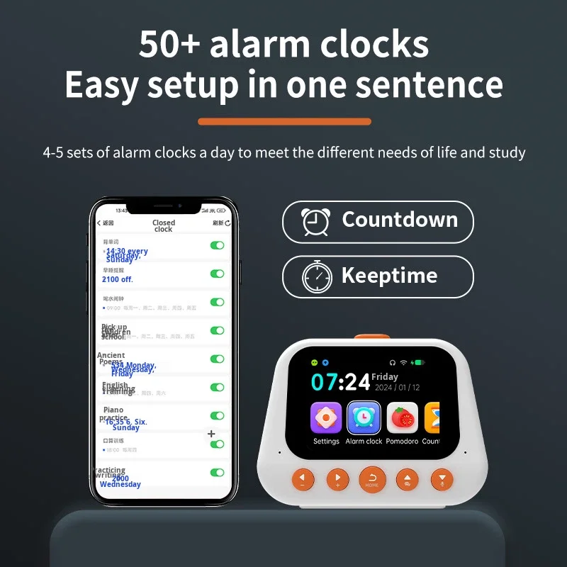 GPT Multifunctional Smart Timer Countdown Time Management Alarm Clock Learning Foreign Trade Exclusive Activity Game Equipment