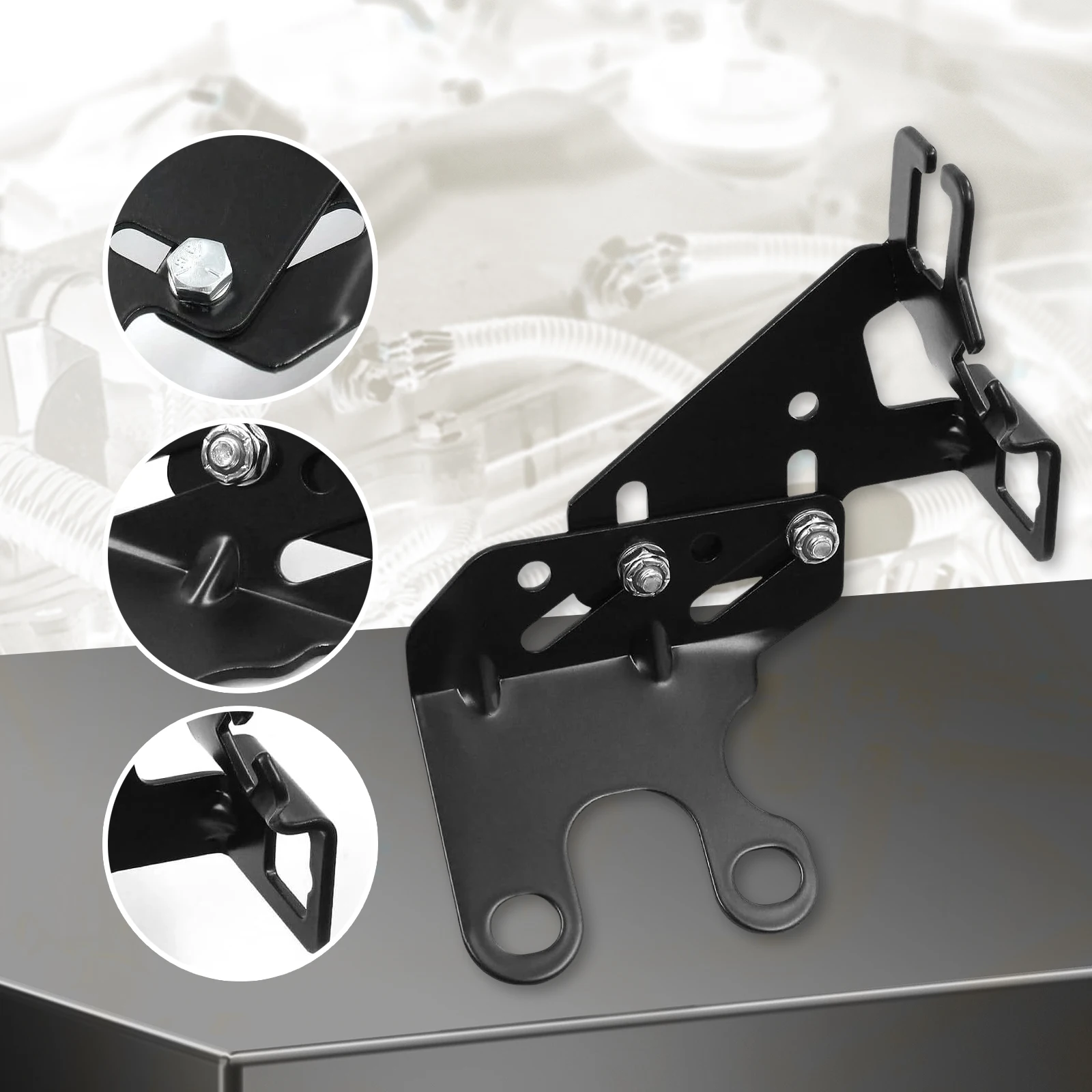 

Универсальный кронштейн троса дроссельной заслонки 8031 для трансмиссионного троса, для двигателей Chevy Small Block и Big Block