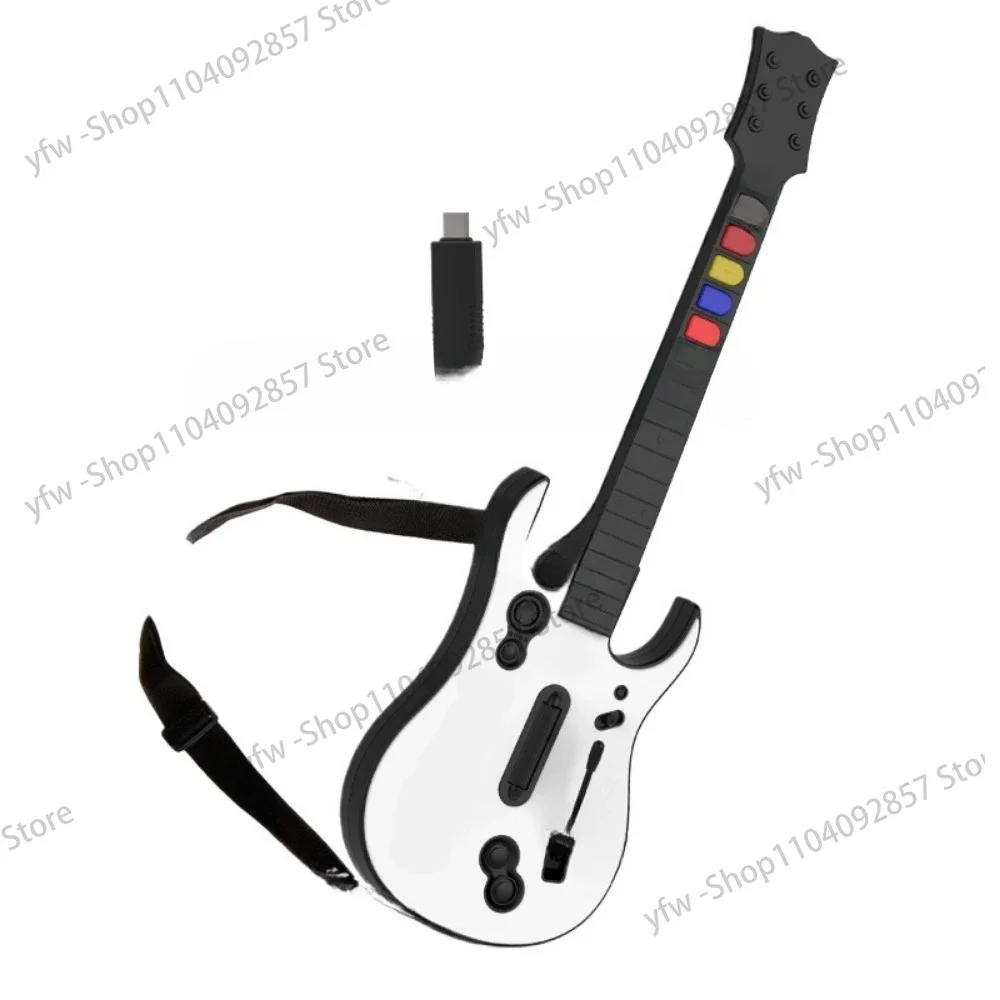 for PC PS3 PC Guitar Hero Game Wireless Gaming Controller Guitar Hero Rock Band 2.4 G Remote Guitar Handle Console Gamepad 5Key