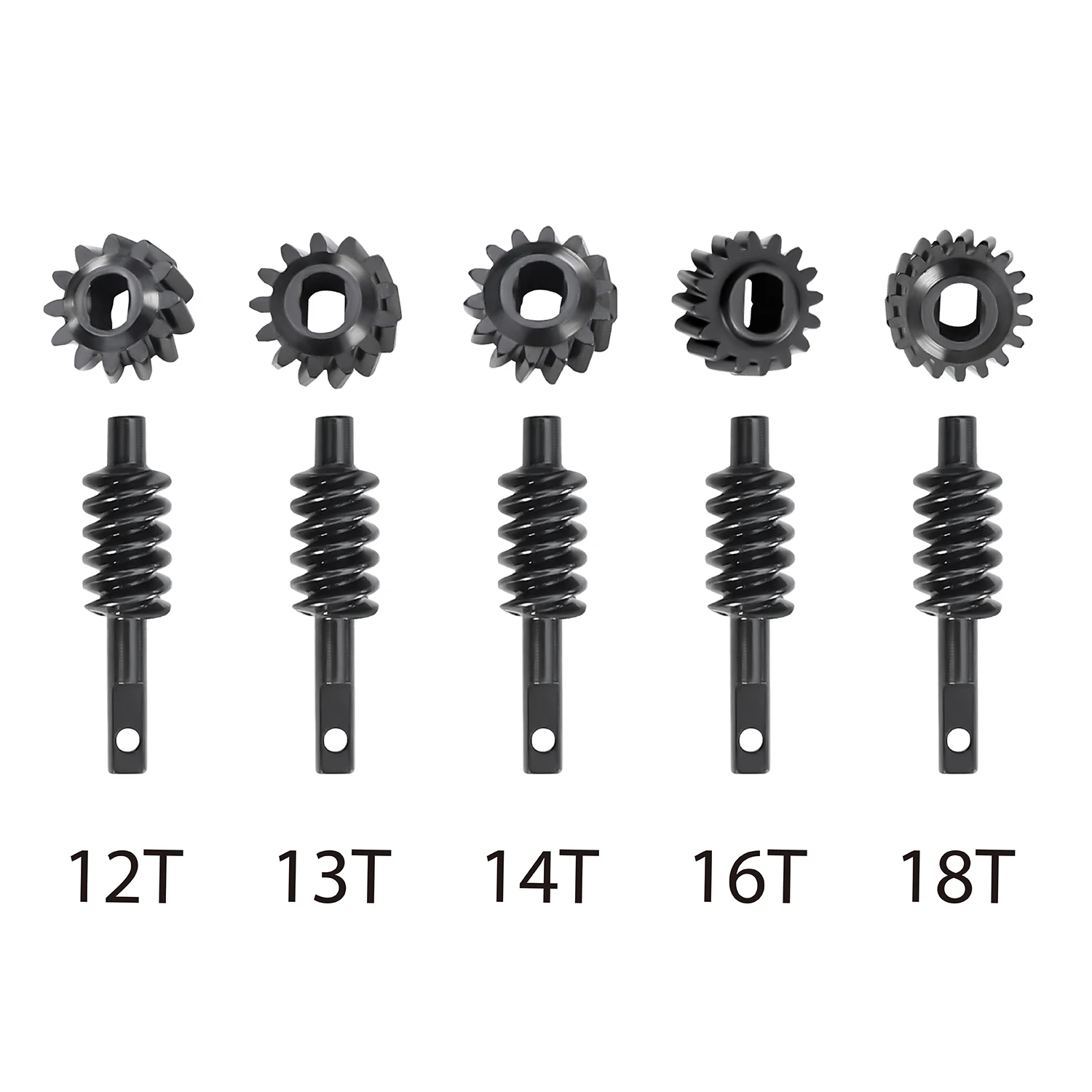 

16T 12T 13T 14T 18T Carbon Steel Overdrive Underdrive Worm Differential Axle Gears for Axial SCX30 Bronco Jeep JLU RC Crawler