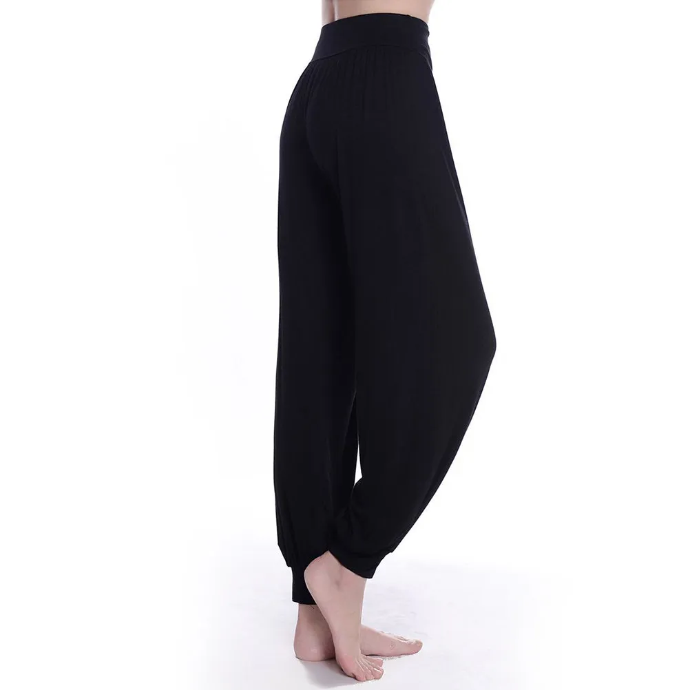 Women Pants Belly Dance Comfy Long Loose Trousers Size 2Xl Black Premium Material Fashionable Workout