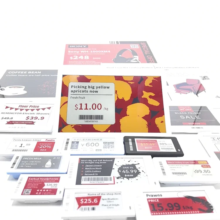 Digitaal planklabel E-inkt prijskaartje Elektronisch planklabel met SDK/ API