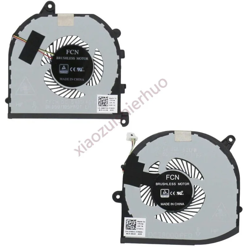مروحة تبريد جديدة لوحدة المعالجة المركزية GPU لأجهزة الكمبيوتر المحمول Dell XPS 15 9570 7590 Precision 5530 P56F002