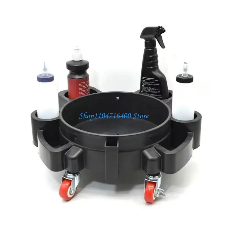 y1gd Rotating Wheel and Locking Casters Professional Detailing Bucket Dollies 5 Gallon Car Wash Bucket Dollies Detailing Bucket