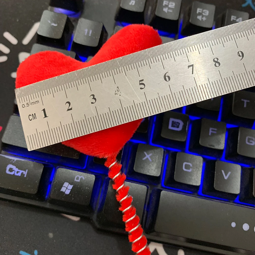 

Red Heart Hair Band Spring Love Headband Valentine'S Day Party Accessories Cloth Heart Bopper Headwear Daily Wear
