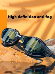 Gafas de natación antivaho con protección UV, gafas de natación profesionales de silicona para hombres y mujeres