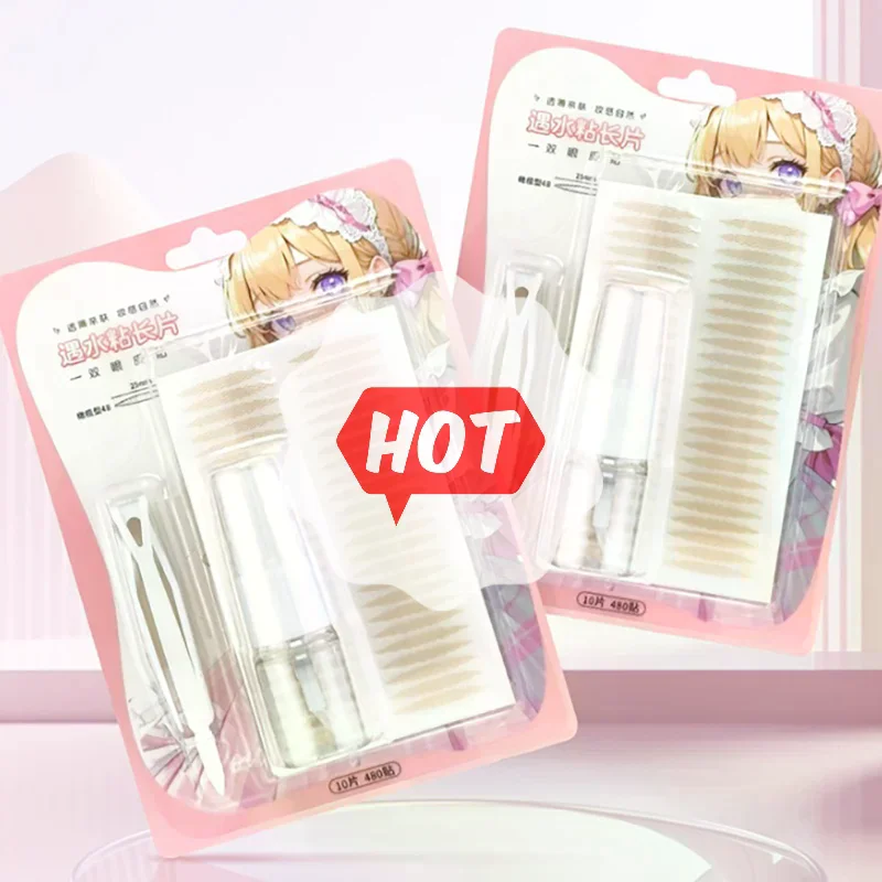 สติกเกอร์ติดตาสองชั้นแบบล่องหน แถบยกเปลือกตา แถบติดตาสองชั้น เทปกาวติดตา อุปกรณ์ติดตา