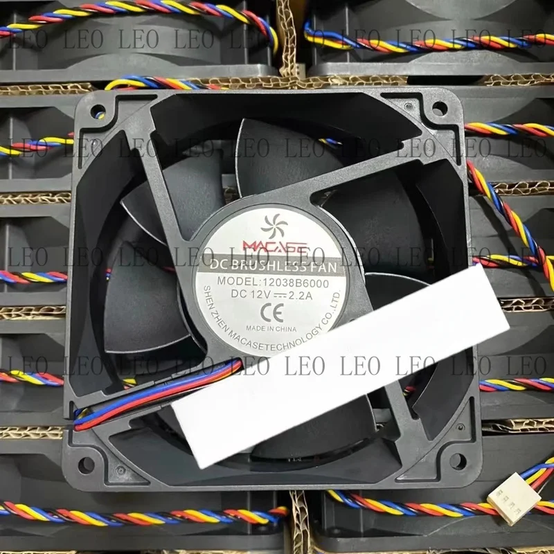 MY 1PCS For MACASE 12038B6000 DC12V 2.2A 12CM High-Performance Cooling Fan
