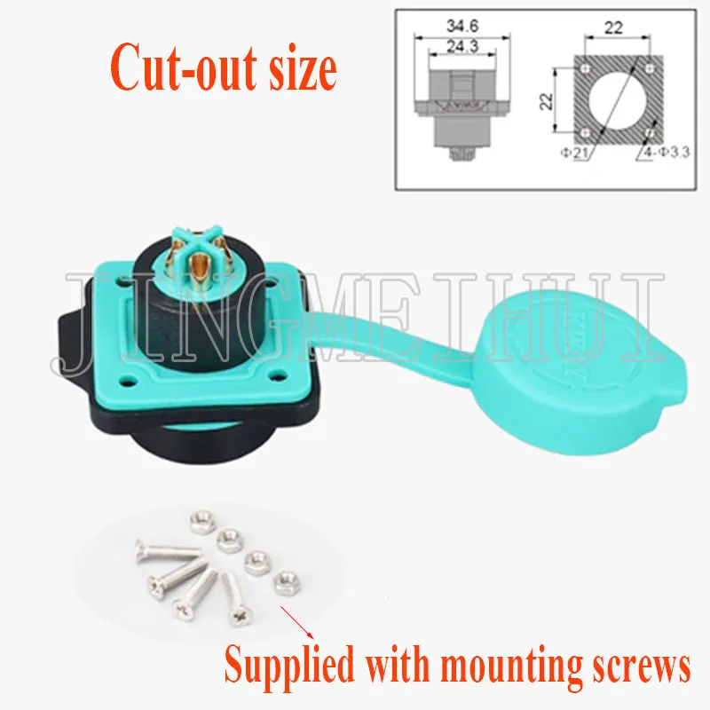 KWAY K20 1Pcs Waterproof IP68 Aerial Fixed Removable Male Plug Female Socket 2-3-4-5-7-9P 12 Pin Outdoor Power Quick Connector