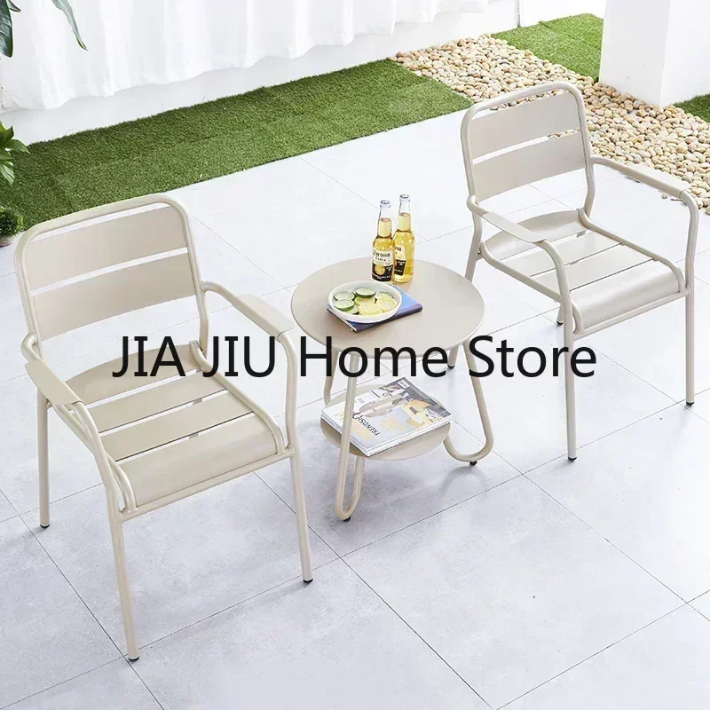 Lounge Outdoor Beach Chairs Patio Terrace Arm Garden Beach Chairs Home Living Room Meble Ogrodowe Balcony Furniture QF50OC