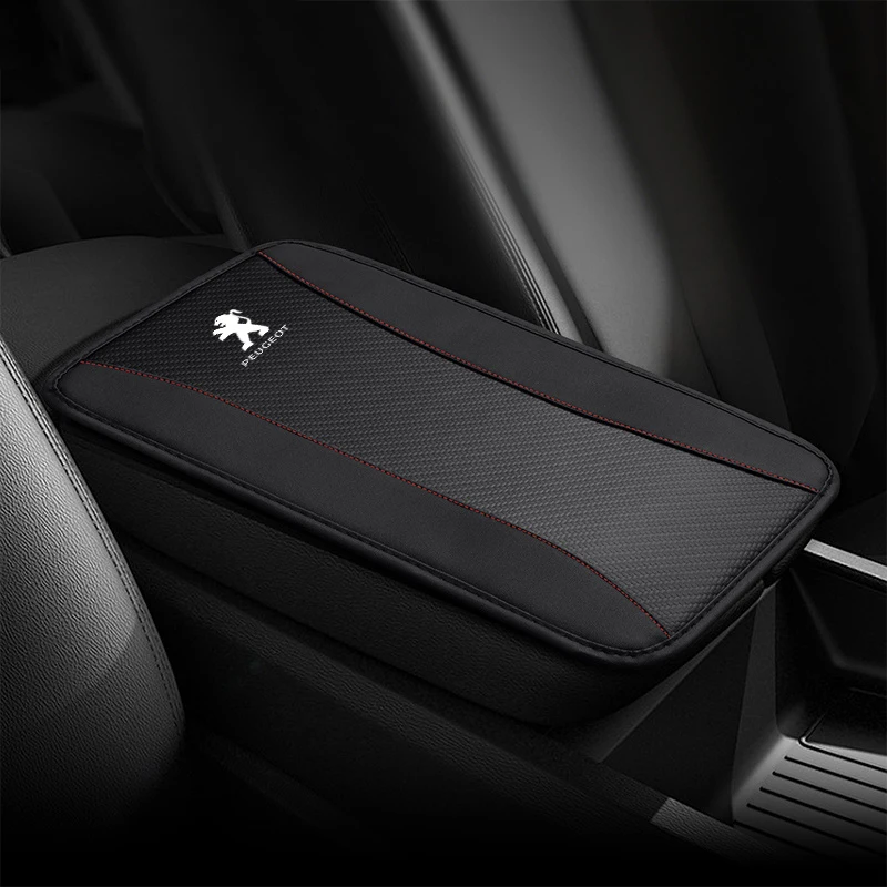 Car Armrest Box Pad Protection Elbow Rest Cushion Center Console Cover For Peugeot 206 207 307 3008 2008 308 407 408 508 301 208