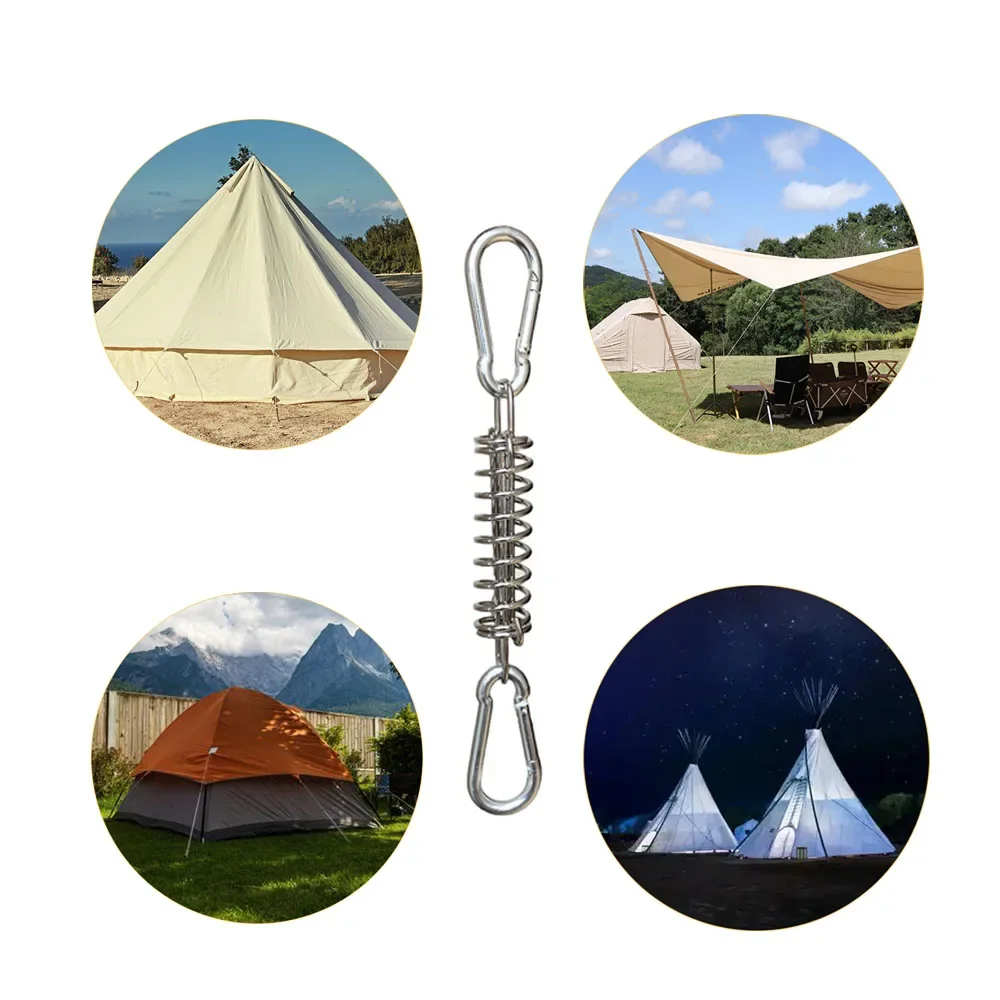 Zelt-Windseil-Federschnalle, Sonnenschutz-Festmacher, elastischer Haken für Schutzdach, hochfeste Kordelzug-Schnalle für Pavillon-Zelte – Detail 5