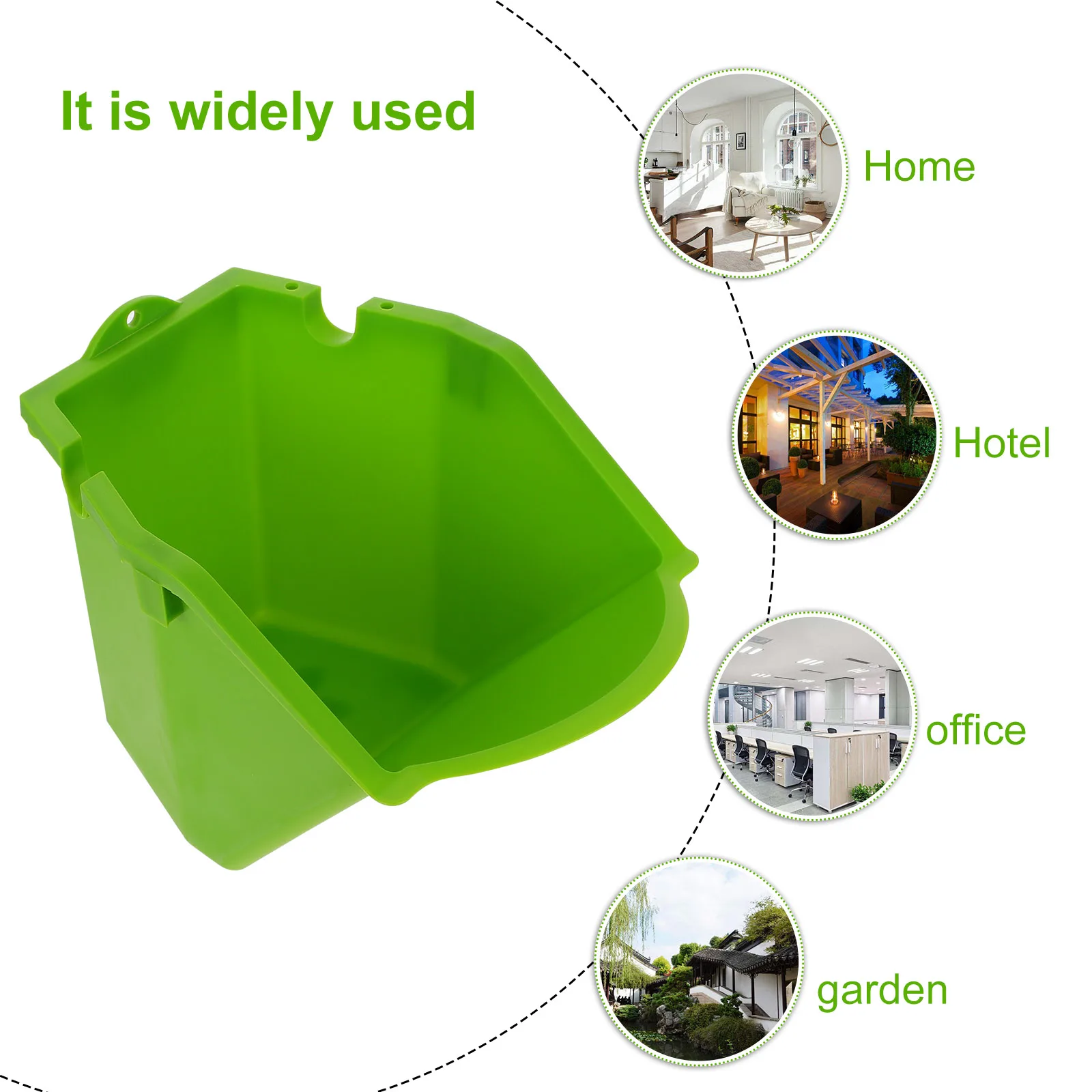 

2 Pcs Vertical Greening Pot Stackable Wall Hanging Flowerpot Indoor Gardening Planter Decor Plant Vases Soil Baskets PP Material