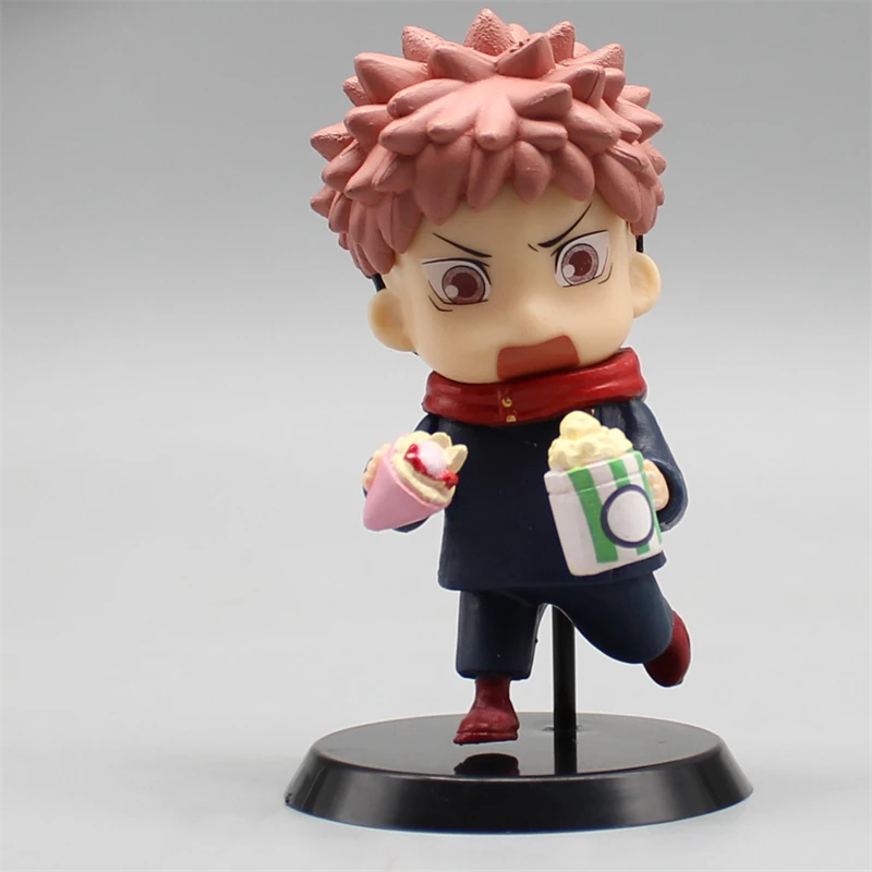 10cm 6pcs Jujutsu Kaisen Satoru Gojo Q Edition Animation Figure Model Statue Boy Collection Desktop Decoration Ornament Toy Gift