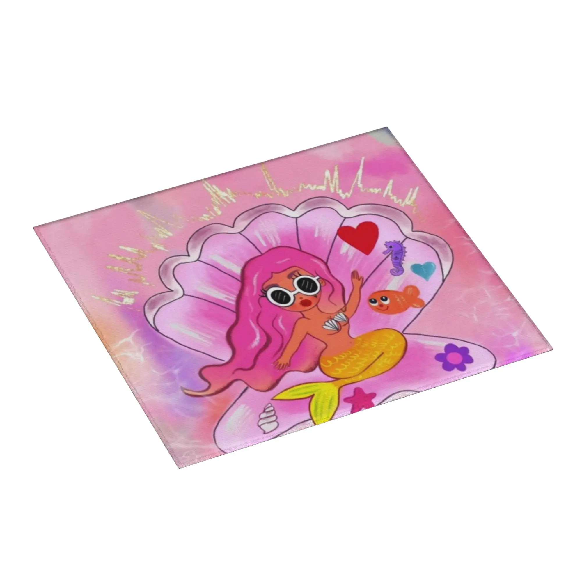 Mermaid Bichota Season Karol G Non‑Slip Waterproof Absorbent Barware Tableware Oil Proof Bathroom Drying Mat For Kitchen