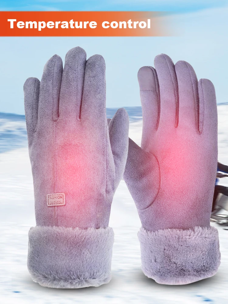 قفازات كهربائية دافئة 3 تعديل تروس قفازات ركوب الدراجات الحرارية الشتوية 10000mAh قفازات حرارية للتدفئة شاشة تعمل باللمس مقاومة للرياح #6