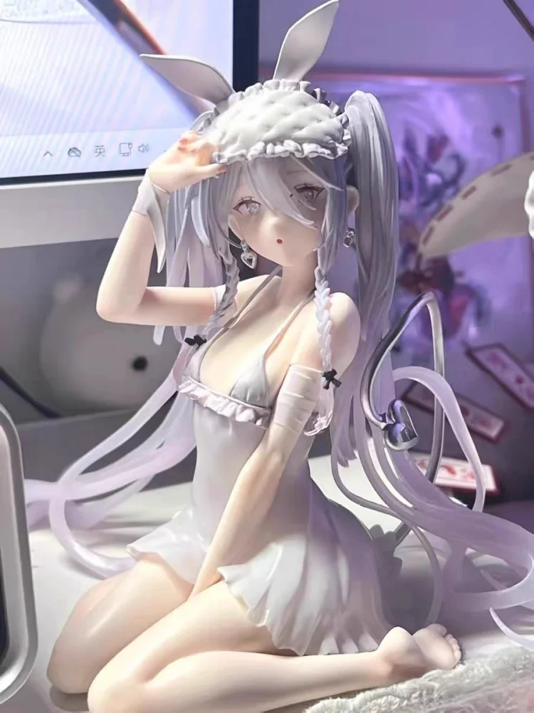 شخصية بانداي أنيمي إيف سليبي باني جيرل من مادة بي في سي - لعبة مجسمة قابلة للجمع لتزيين سطح المكتب لهدايا أعياد الميلاد