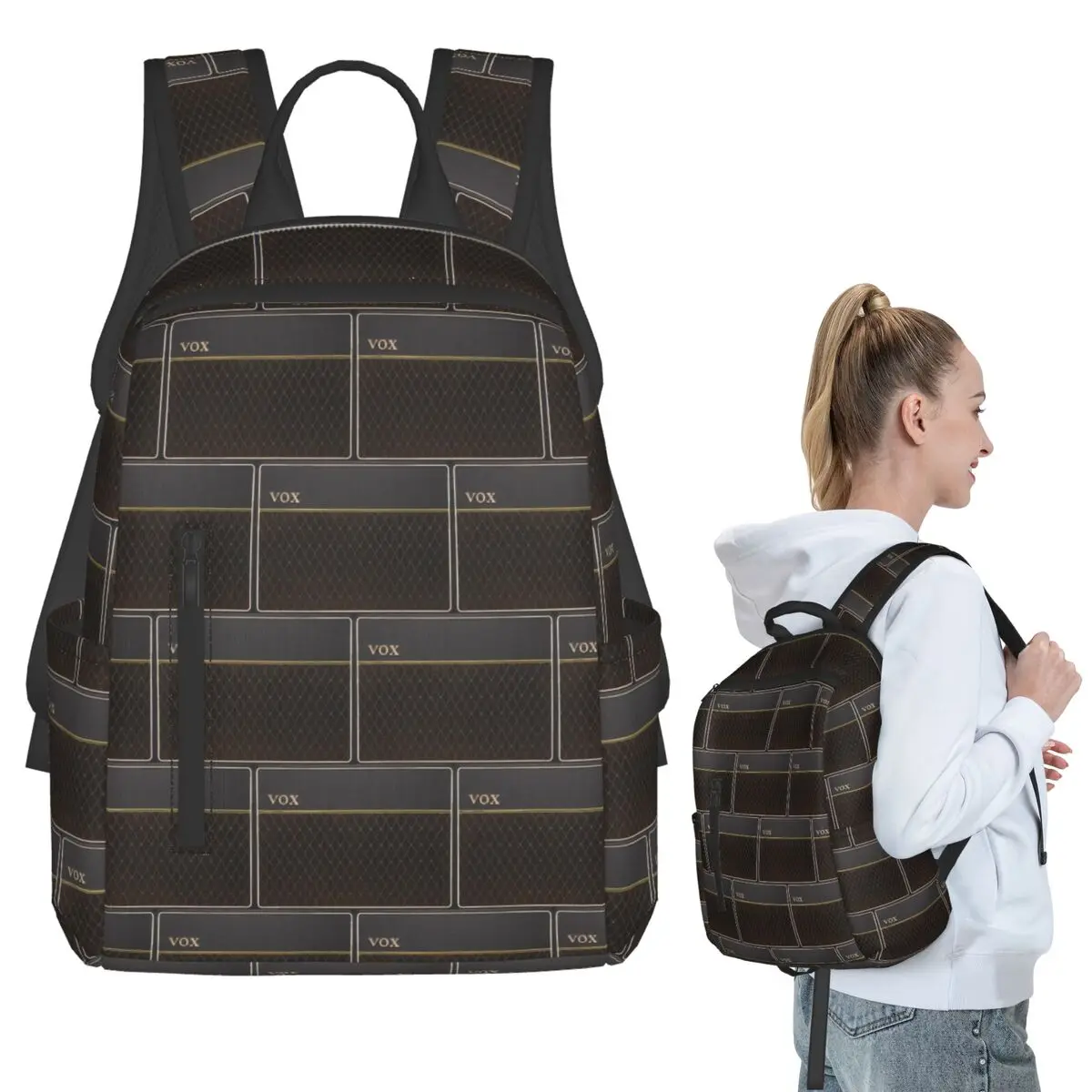 

Vox AC30 Amplifier Sticker50 Backpack Student BookBag Kids School Bag Computer Shoulder Bags Men Women