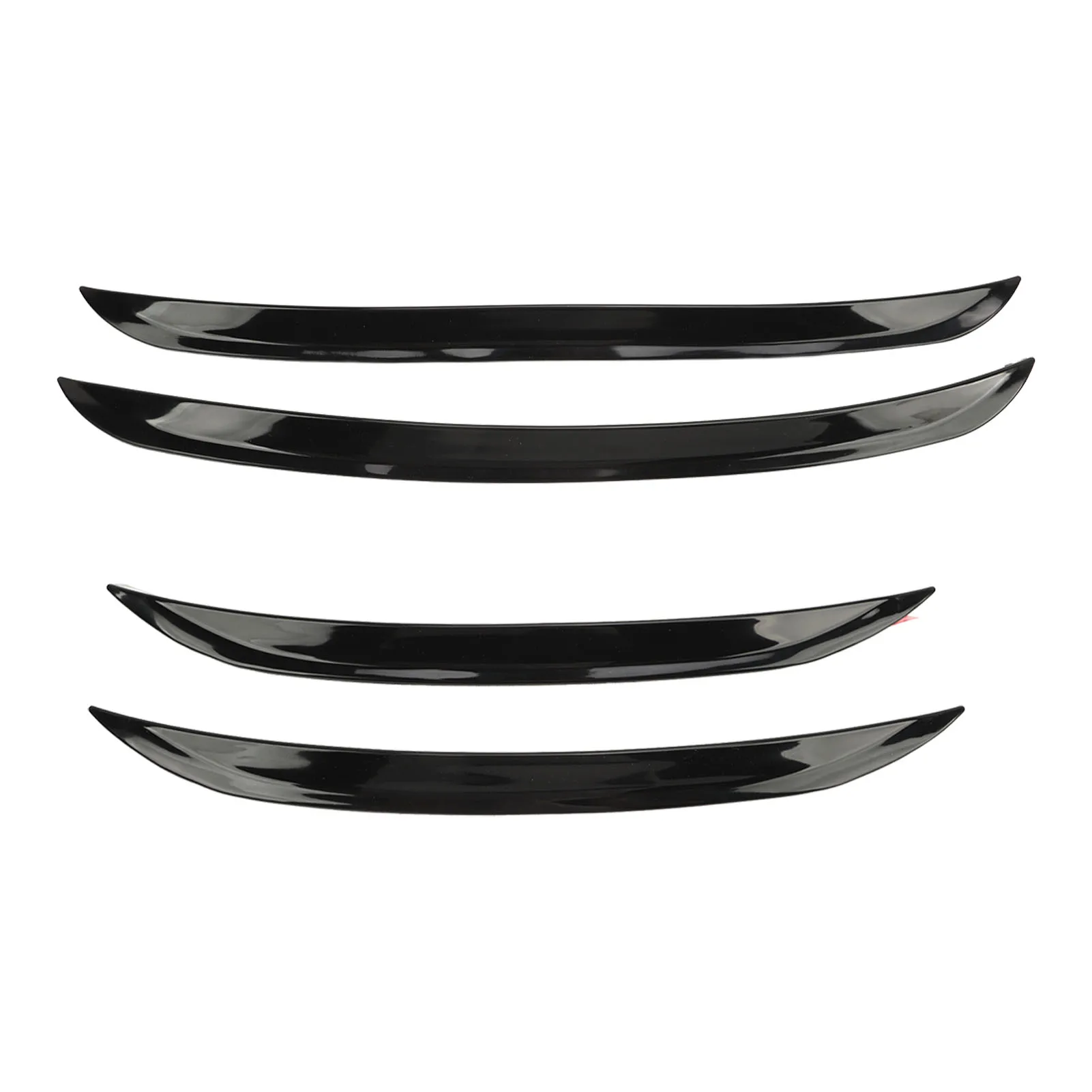 Car Wheel Arch Trim Glossy Black Wheel Eyebrow Strip Protector Flare Moulding Trim Lips Universal Fit for Most Cars